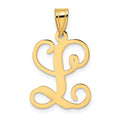 10K Yellow Gold Initial Letter L Pendant Z585982