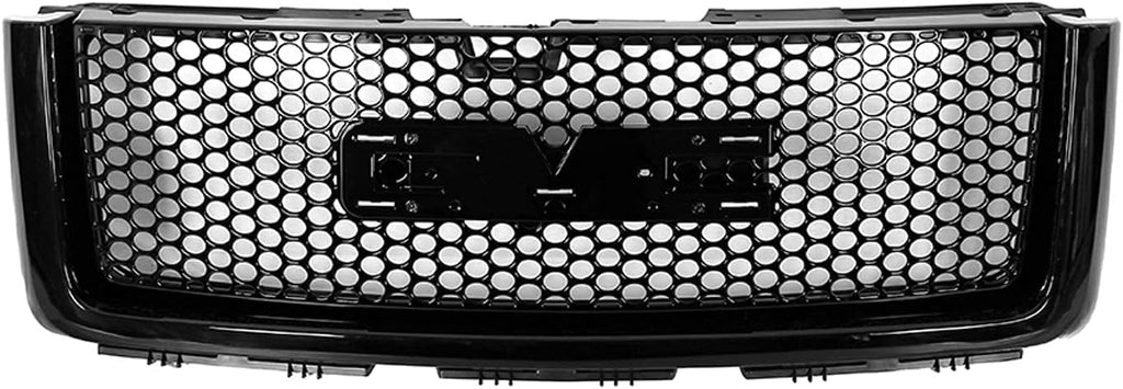 Mesh Glossy Black Front Hood Molding Trim and Grille J959159