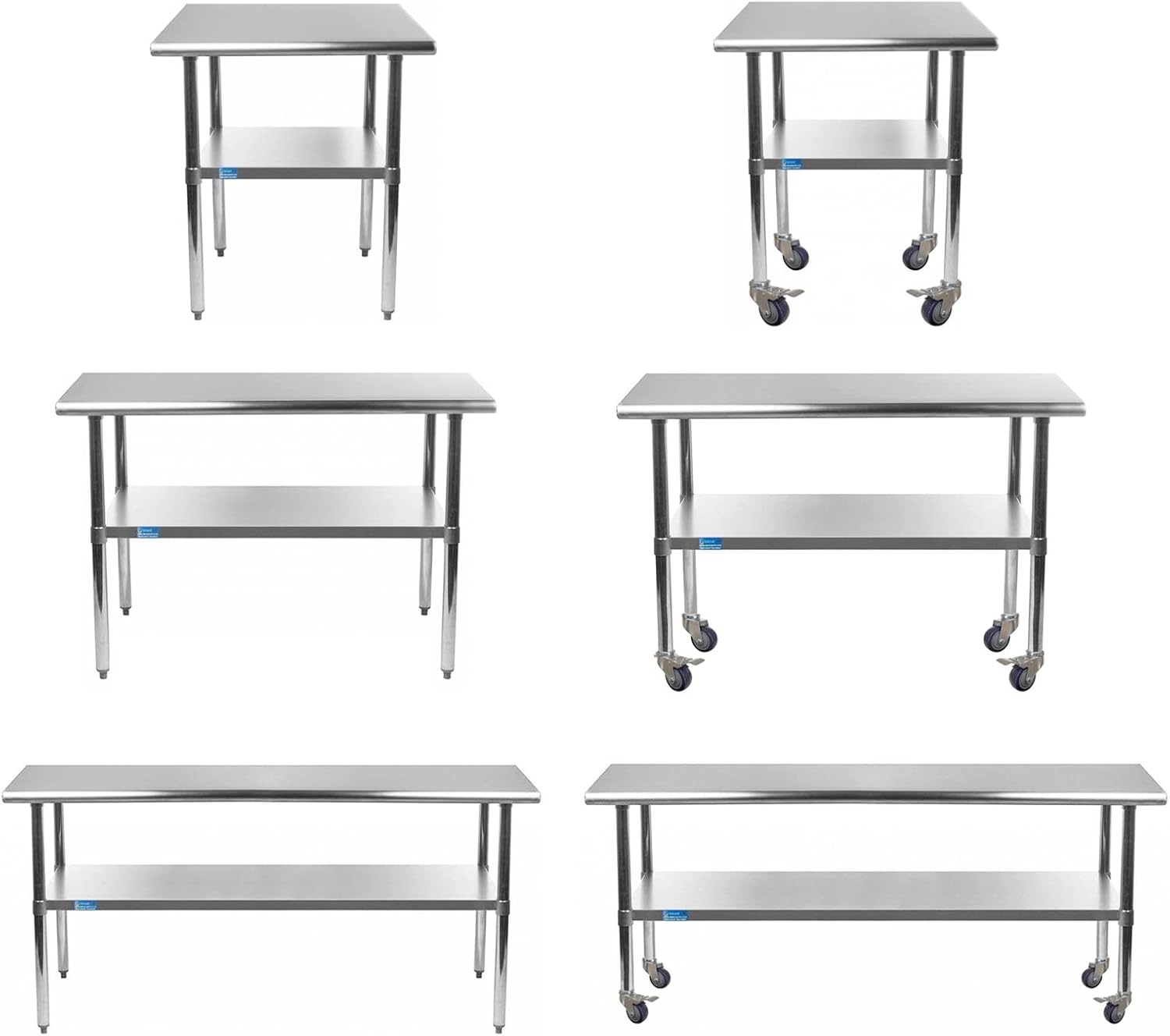 Stainless Steel Metal Work Table with Casters F252