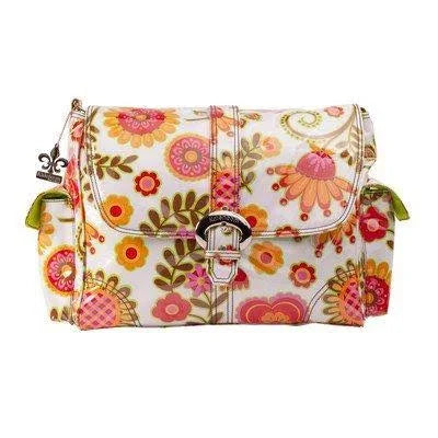 Cobalt Paisley Laminated Buckle Diaper Bag J521