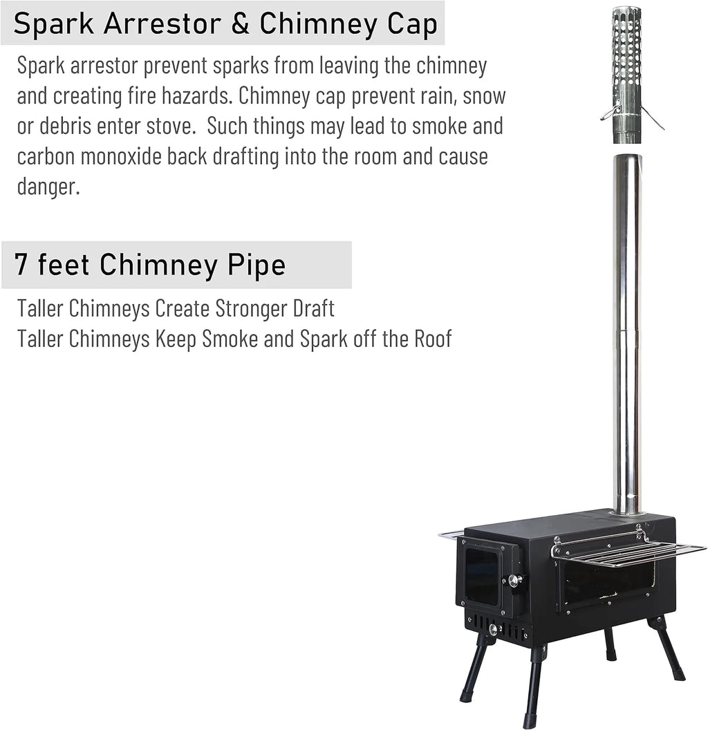 XL Wood Burning Tent Stove J58231