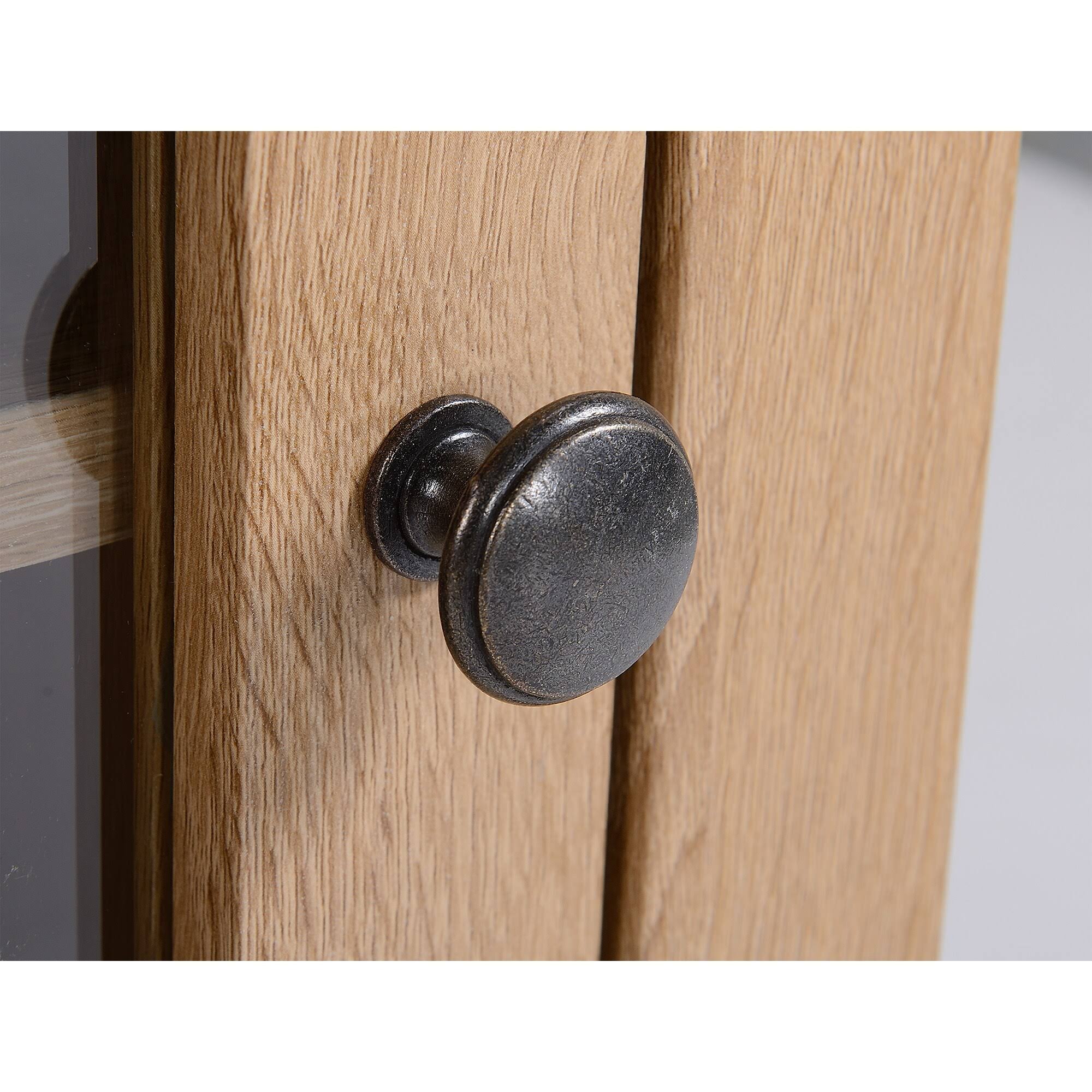 Light Oak Wood End Table with Cabinet Z3789