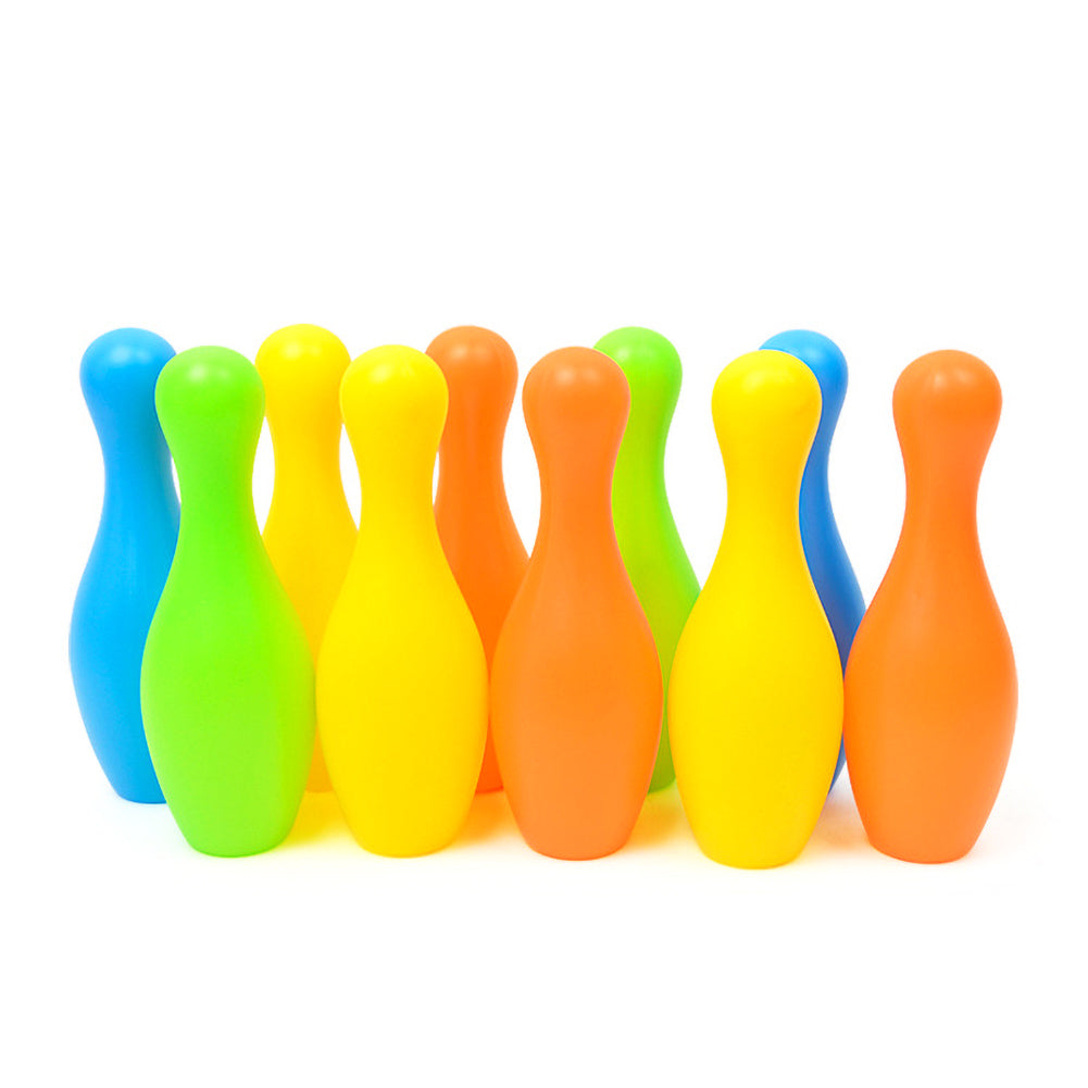 Colorful Bowling Pins Balls Indoor Puzzle Game Kids Educational Toy Y984