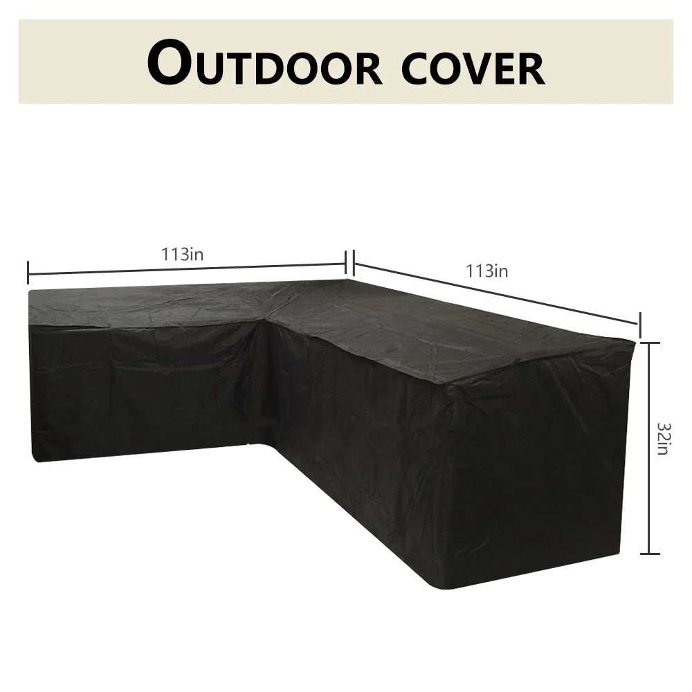 Patio Waterproof Outdoor Furniture Sofa Protector With Storage Bag N224