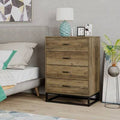 4 Drawer Chest Rustic Brown U486