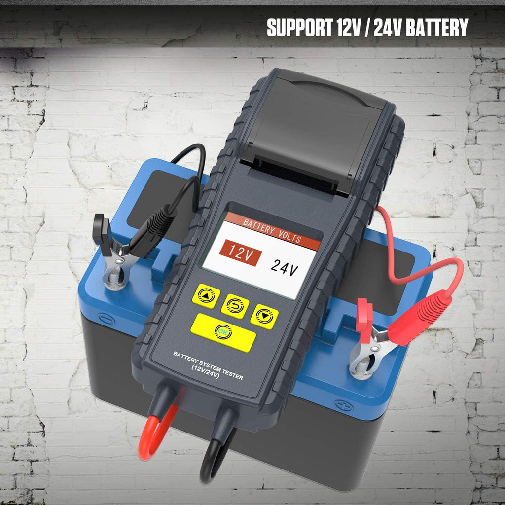 Car Battery Load Tester 100-2000 CCA with Thermal Printer Diagnostic Analyzer A9215
