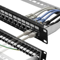 24 Port Cat6A Shielded Patch Panel 1U H814