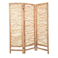 Brown 3 Panel Wood Screen M797144