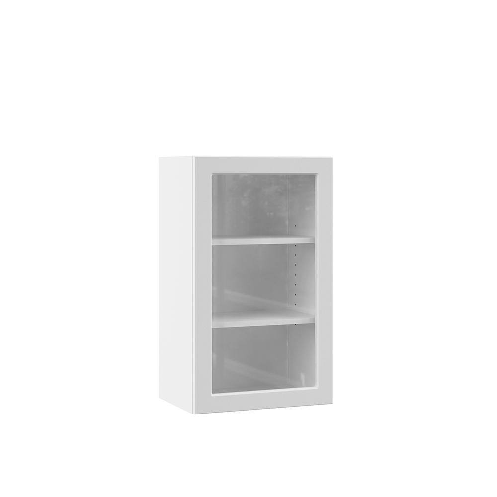 White Wall Kitchen Cabinet with Glass Door R772