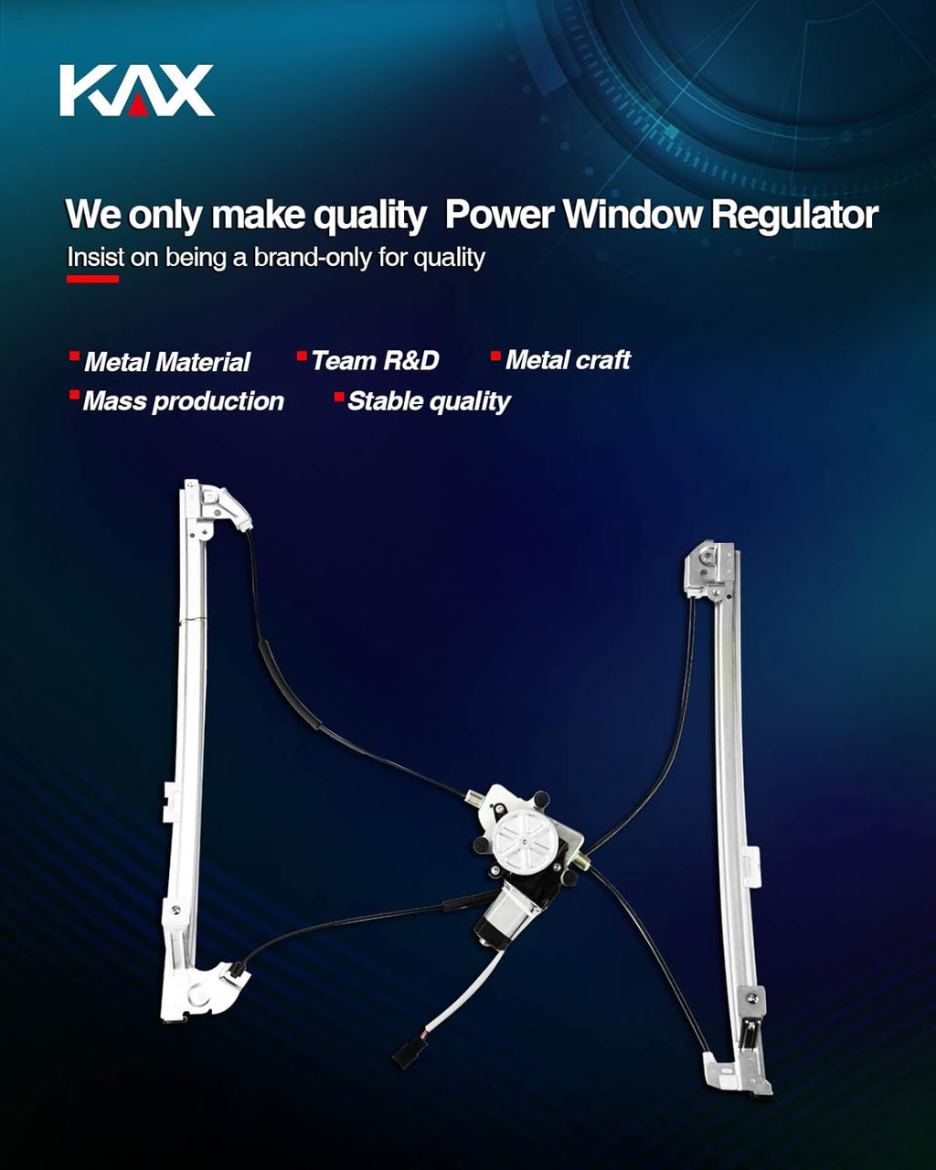 Power Window Regulator and Motor Assembly Front Left Driver Side Pack of 2 F1899