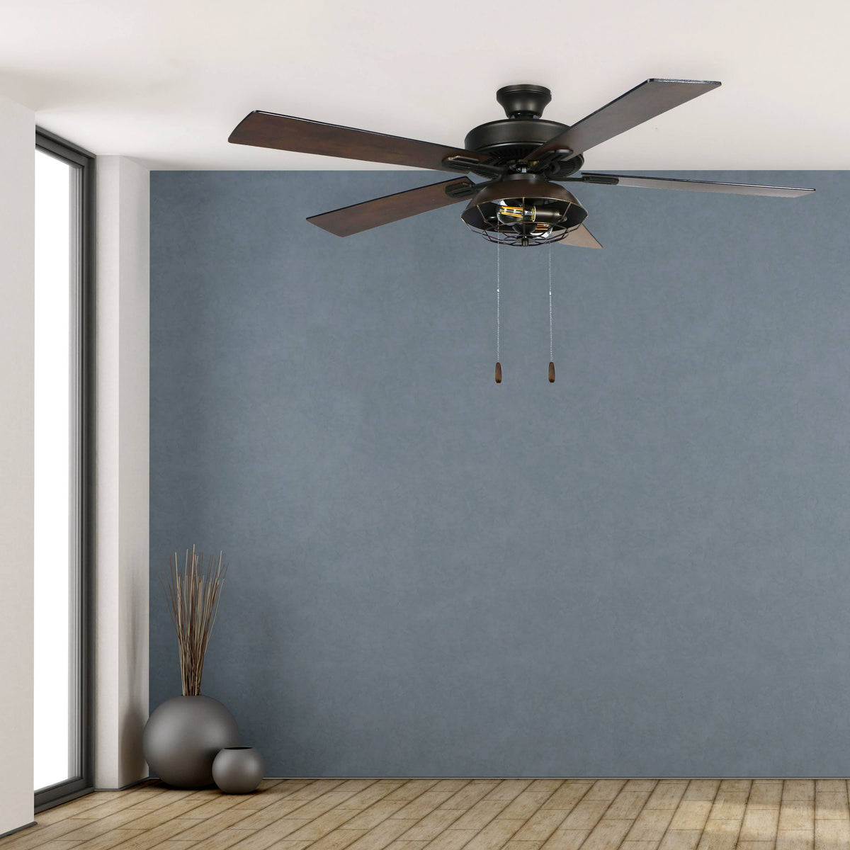 Farmhouse Lantern LED Ceiling Fan A53977