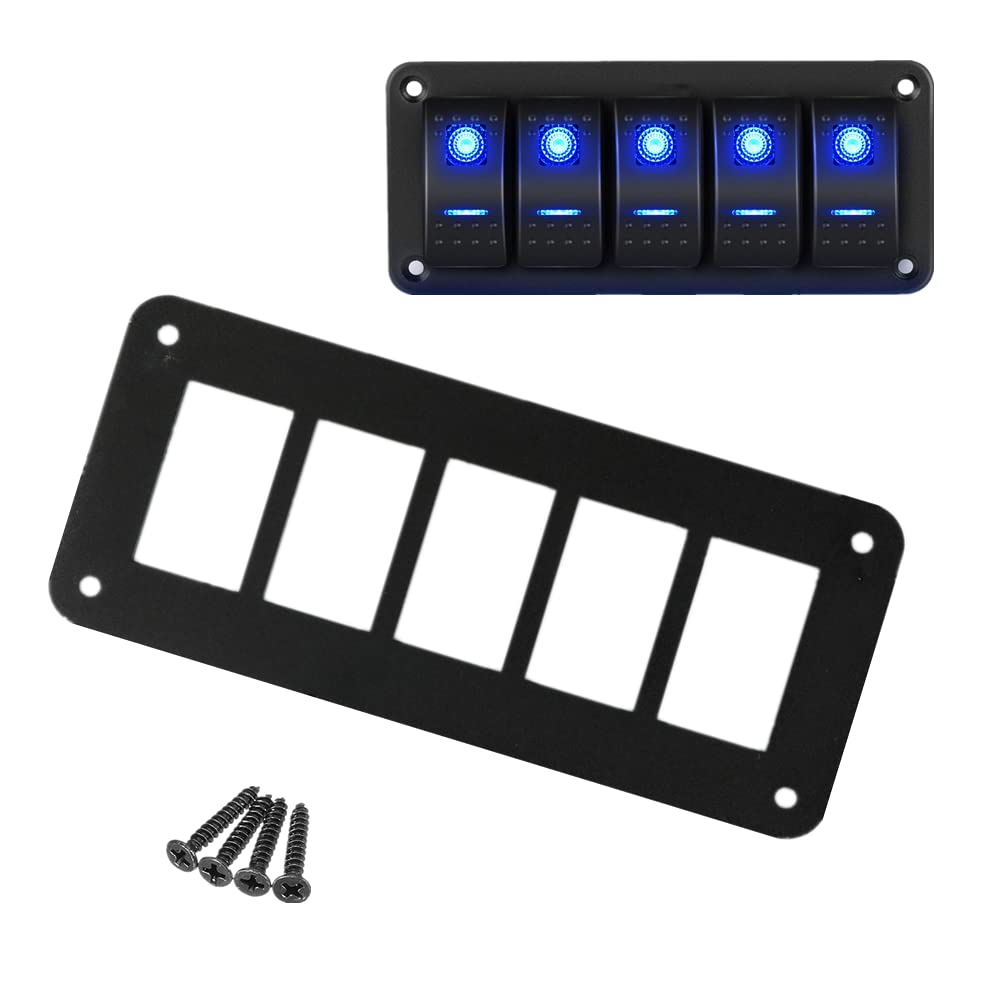Rocker Switch Panel Housing Holder with Screws (6way) Pack of 2 E2885