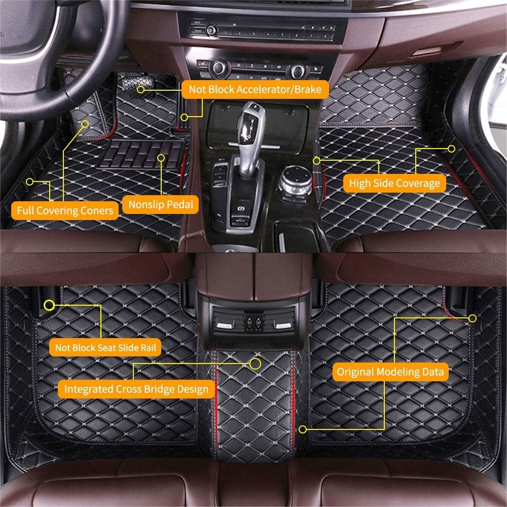 Beige Waterproof Full Coverage Car Floor Mats for Lexus RX270 RX350 RX330 2007-2015 V36169