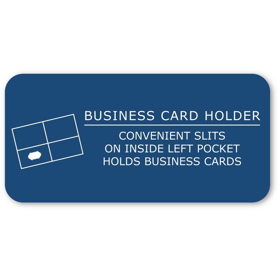 Black Embossed 2-Pocket Folders with Prongs, 25/Box F505