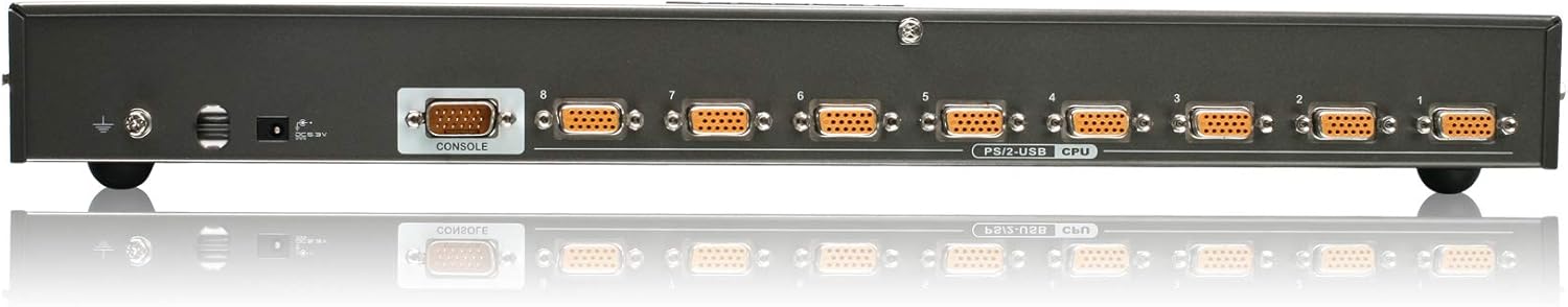 8-Port USB PS/2 Combo VGA KVM Switch with USB KVM Cables N4655