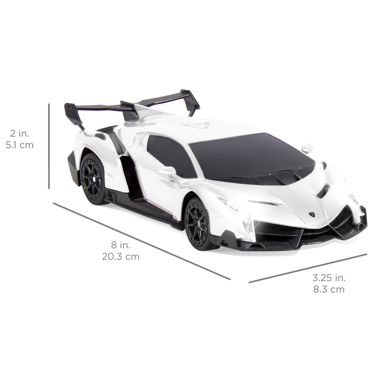 White RC Lamborghini Veneno Sport Racing Car with 2.4GHz Remote Control Z97575