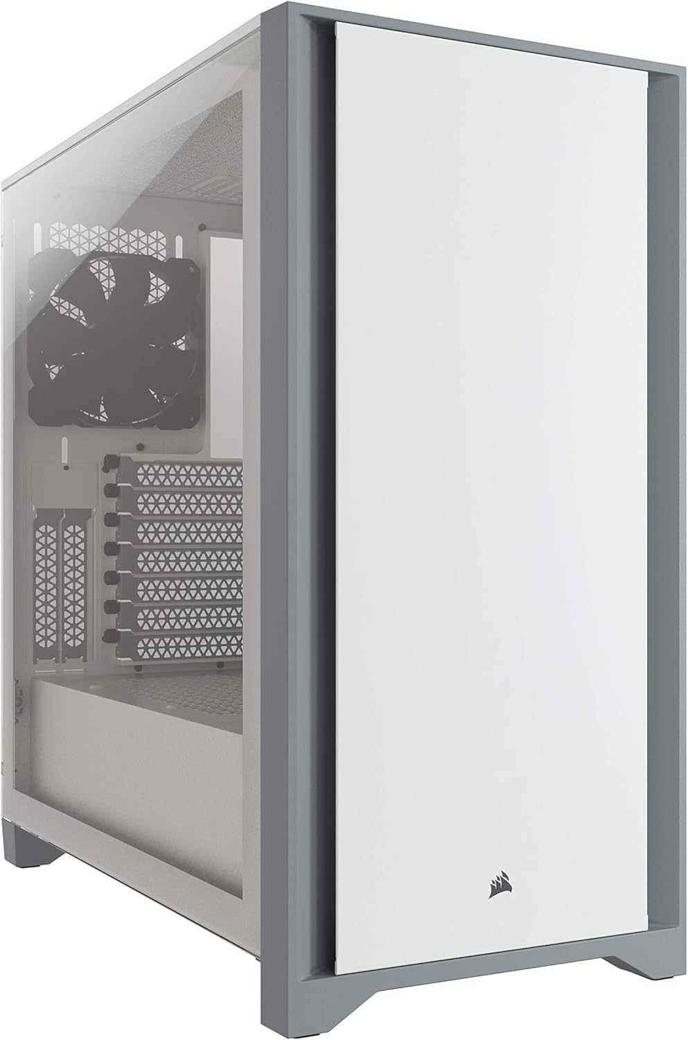White Tempered Glass Mid-Tower ATX PC Case Y980