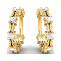 Rose Yellow 18kt Gold Hoop Earrings X157