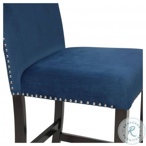 Celeste Blue Counter Height Chair Set of 2 A480651