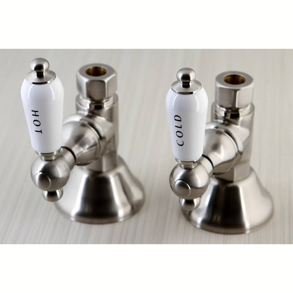 Straight Stop Shut Off Valve Satin Nickel M398