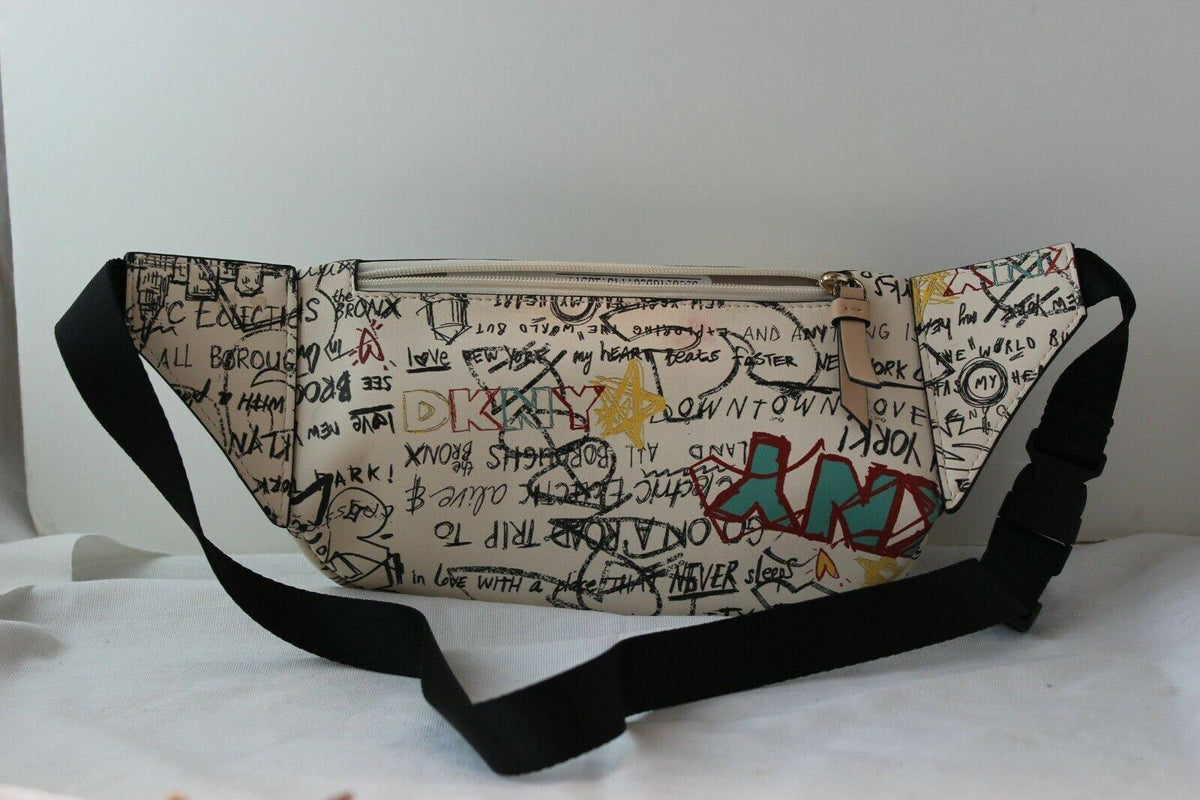 White Graffiti Belt Bag S7639