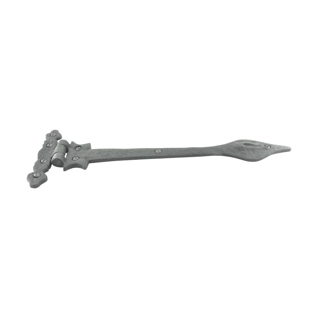 8 Strap Hinges Wrought Iron Spear Tip 11-3/4x22 Q140