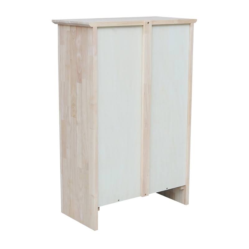 Natural Wood Shaker Bookcase U1196