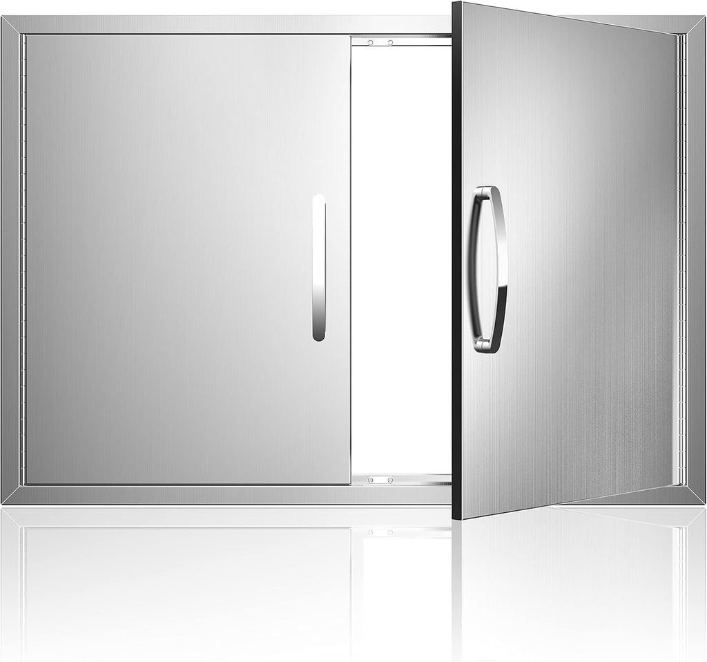 Stainless Steel Outdoor Kitchen Double Access Door K279360